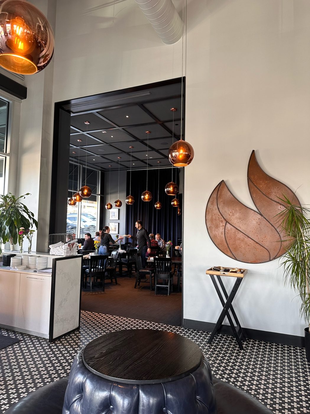 Restaurant interior painting